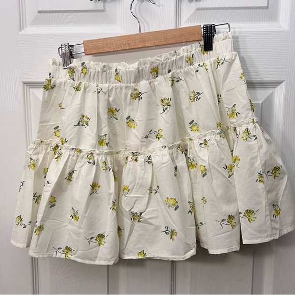 Eberjey Nostalgia Garden Nellie Floral Print Mini Skirt Size Large New - Picture 6 of 10